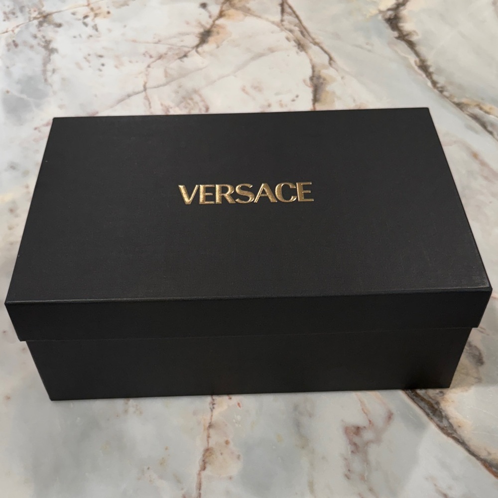 Versace Black Box with Gold Lettering
